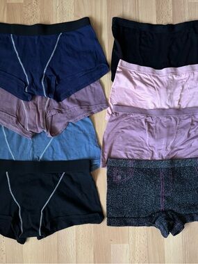 Bundle of 8 Stretch Boyshorts Briefs Pack Size: Small